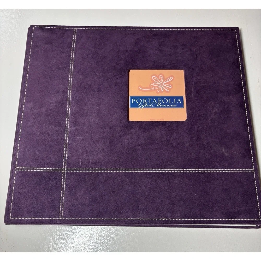 Portafolia 12 inch x 12 inch Post-Bound Scrapbook Binder - Purple